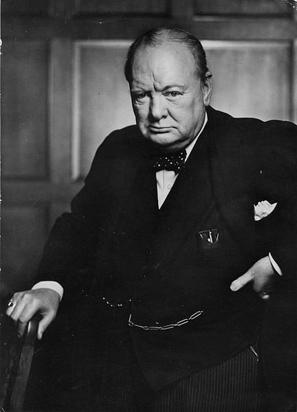 Iconic photo of William Churchill by Yousuf Karsh